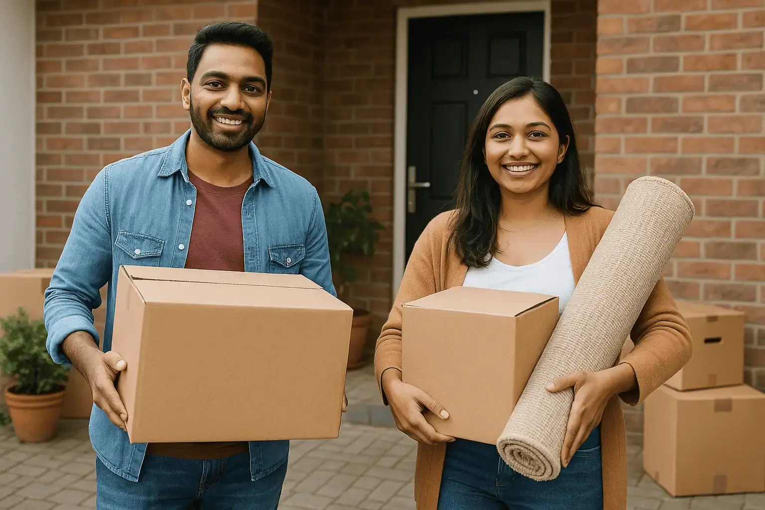 indian couple change place of living